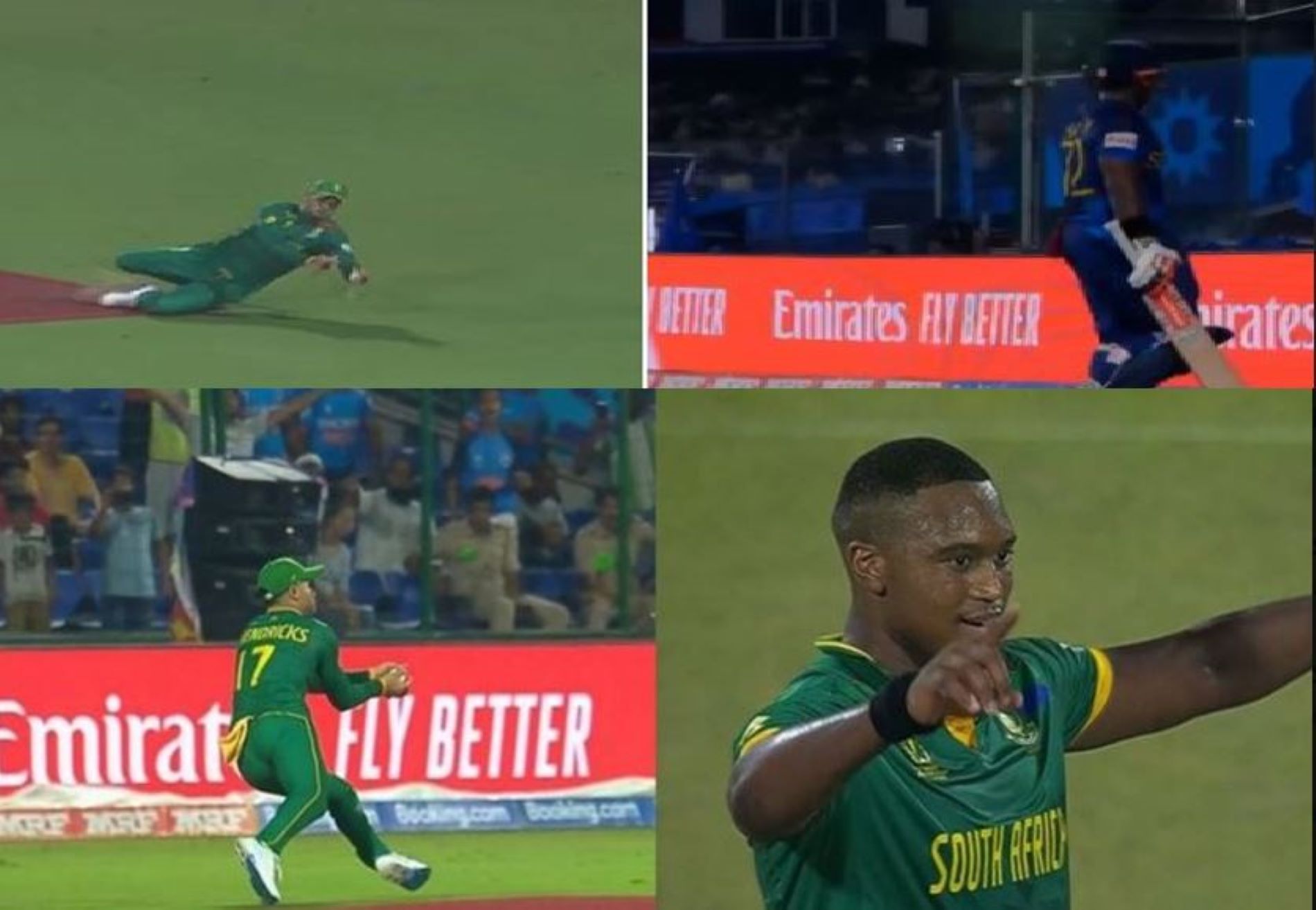 Ngidi was the beneficiary of the acrobatic effort by Hendricks