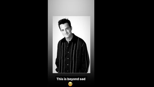 Alexa Bliss' Instagram story reacting to Matthew Perry's passing.