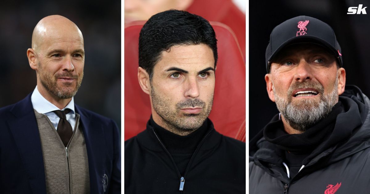 Manchester United boss Erik ten Hag, Arsenal manager Mikel Arteta and Liverpool boss Jurgen Klopp (from left to right)