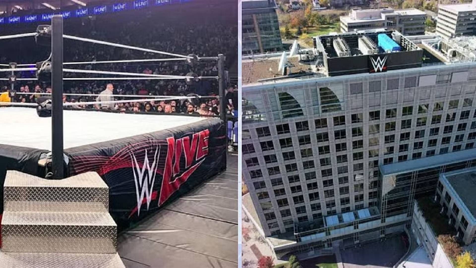 WWE ring and headquarters