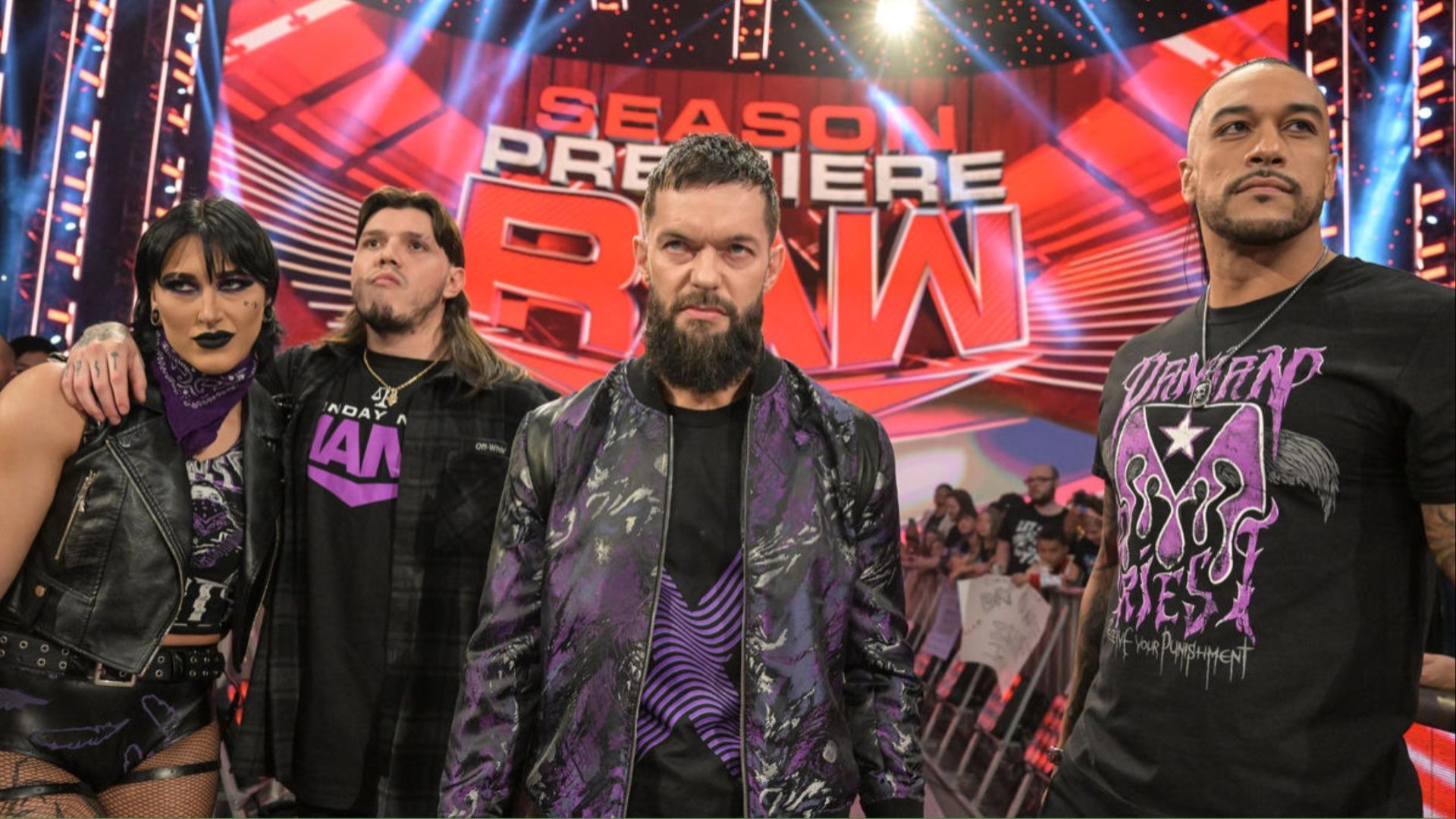 The Judgment Day on the season premiere of WWE RAW.