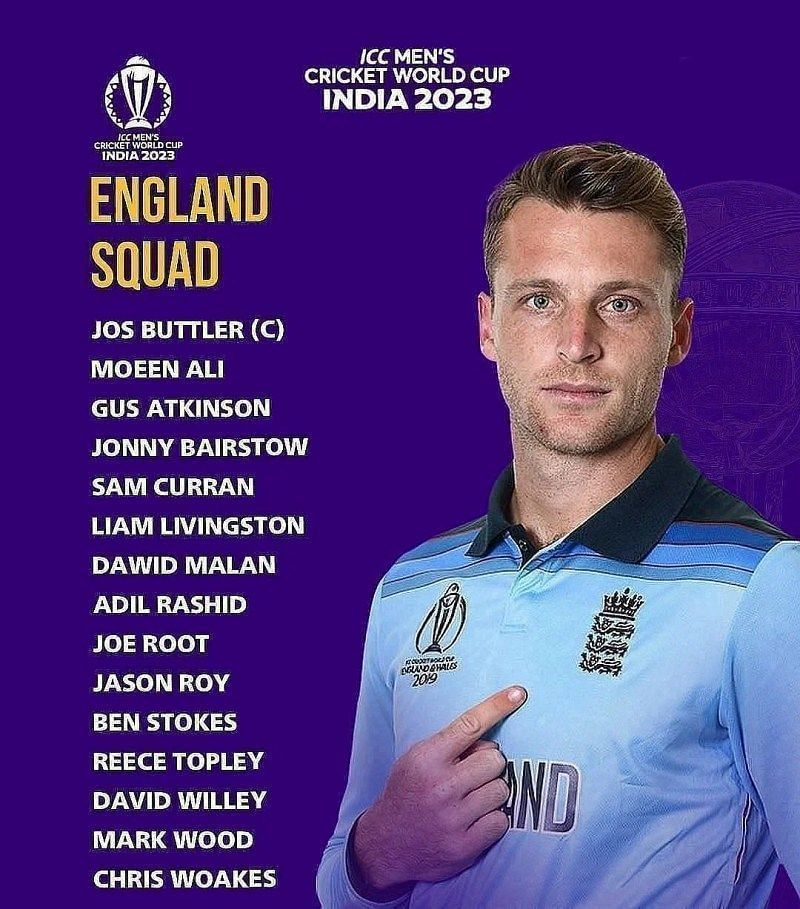 Cricket World Cup England Squad