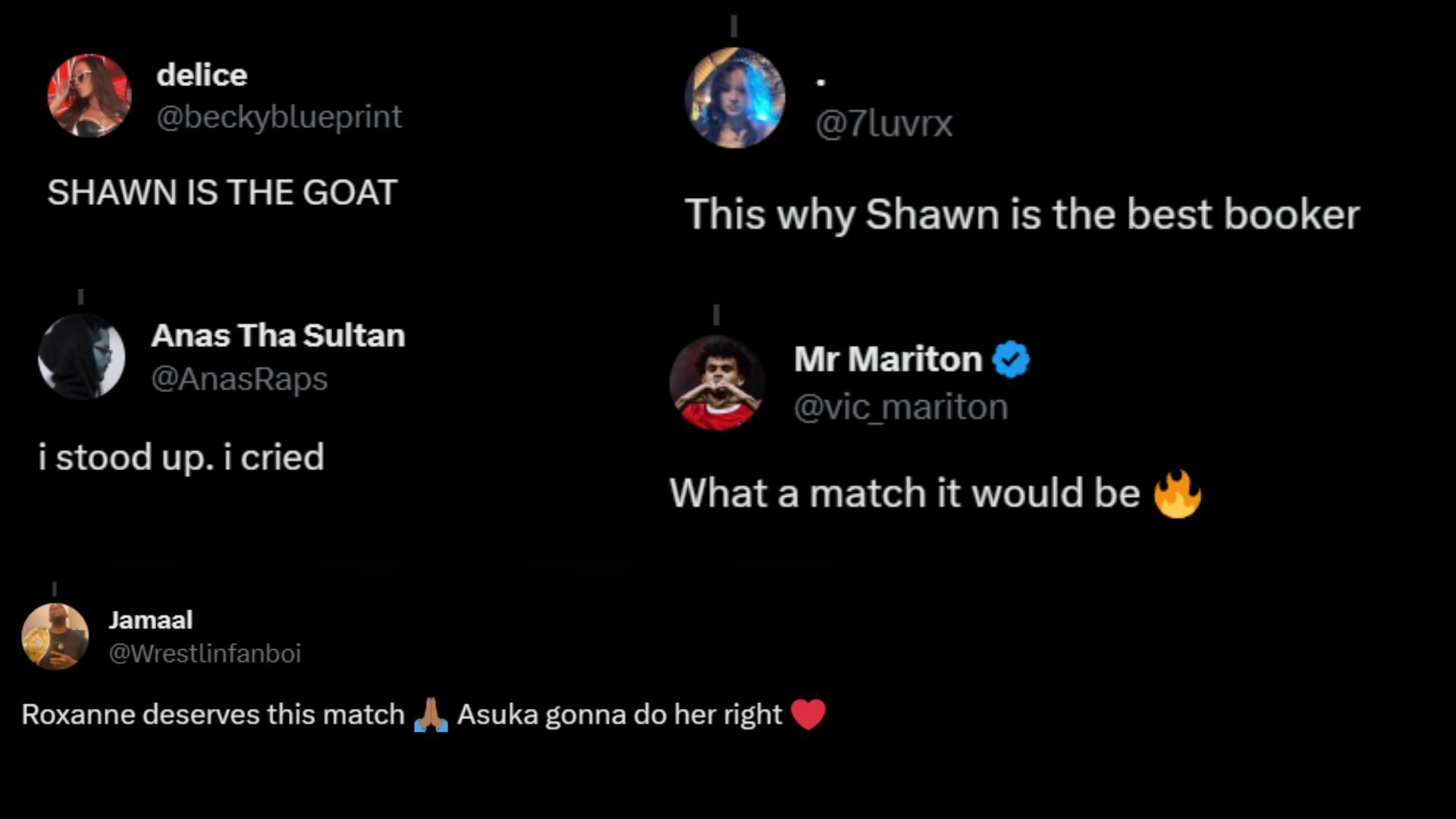 Screenshot of the fans&#039; reactions on Twitter.