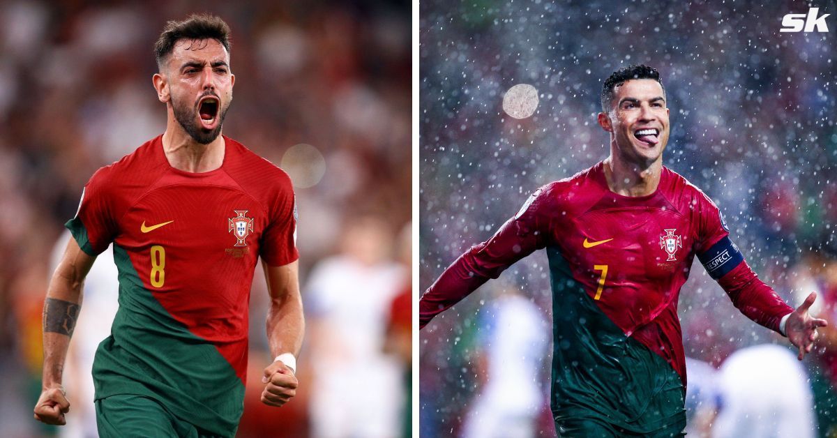 Bruno Fernandes and Cristiano Ronaldo