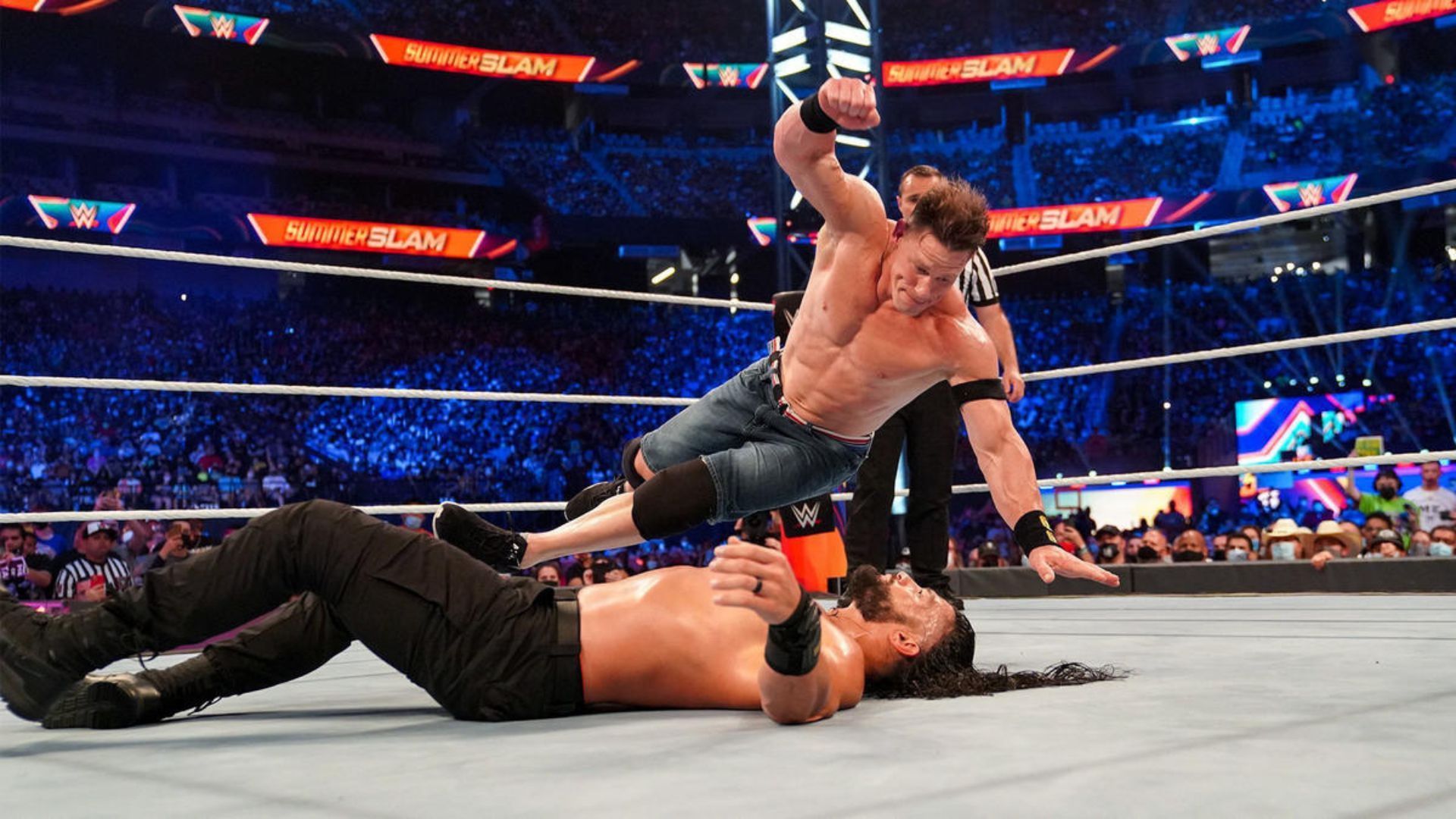 Reigns and Cena&#039;s latest singles match was at SummerSlam 2021