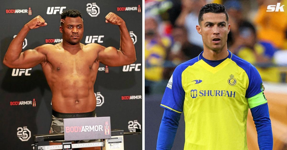 Francis Ngannou showed off the gift he received from Cristiano Ronaldo 