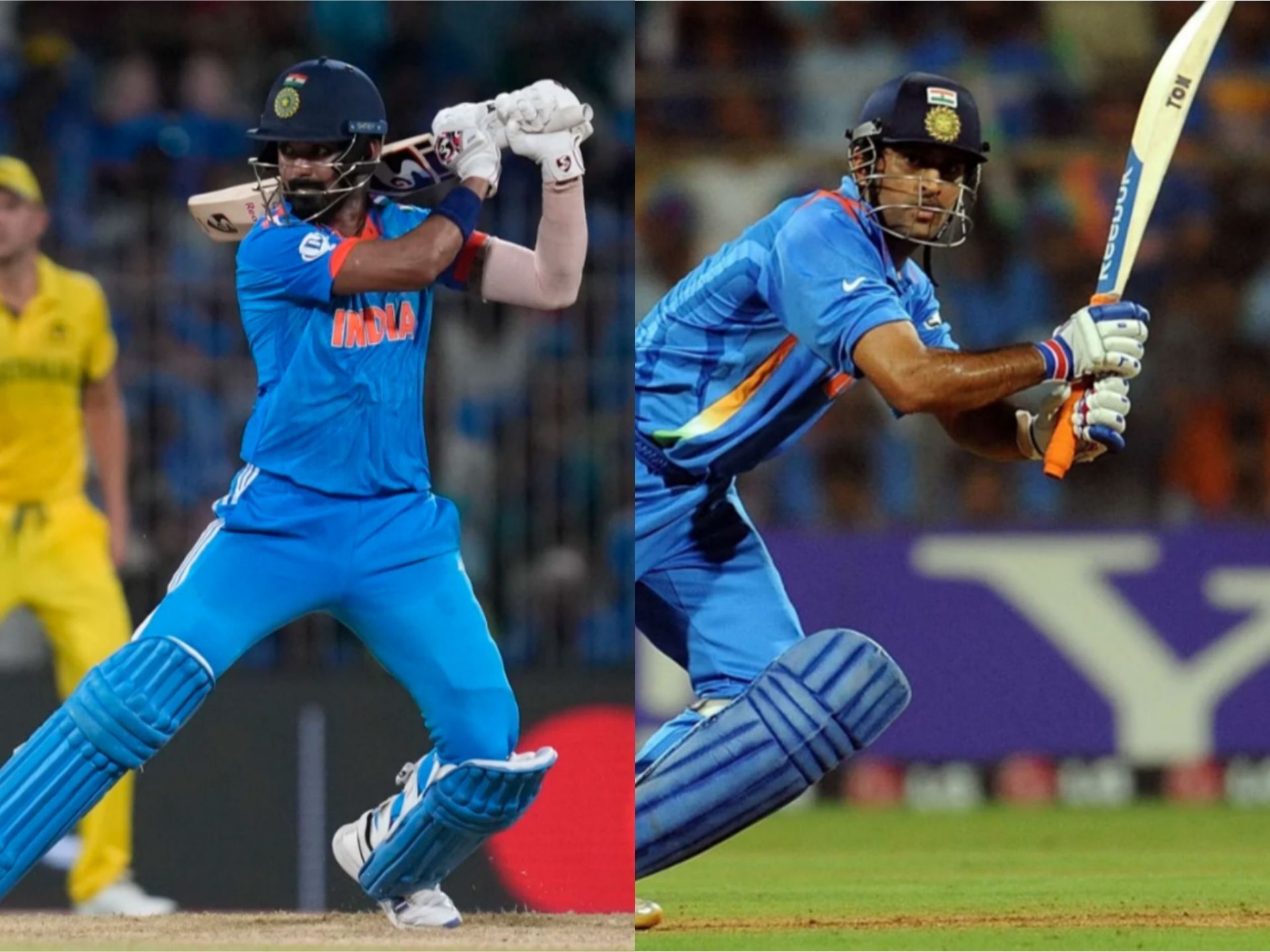 KL Rahul and MS Dhoni for India [Getty Images]