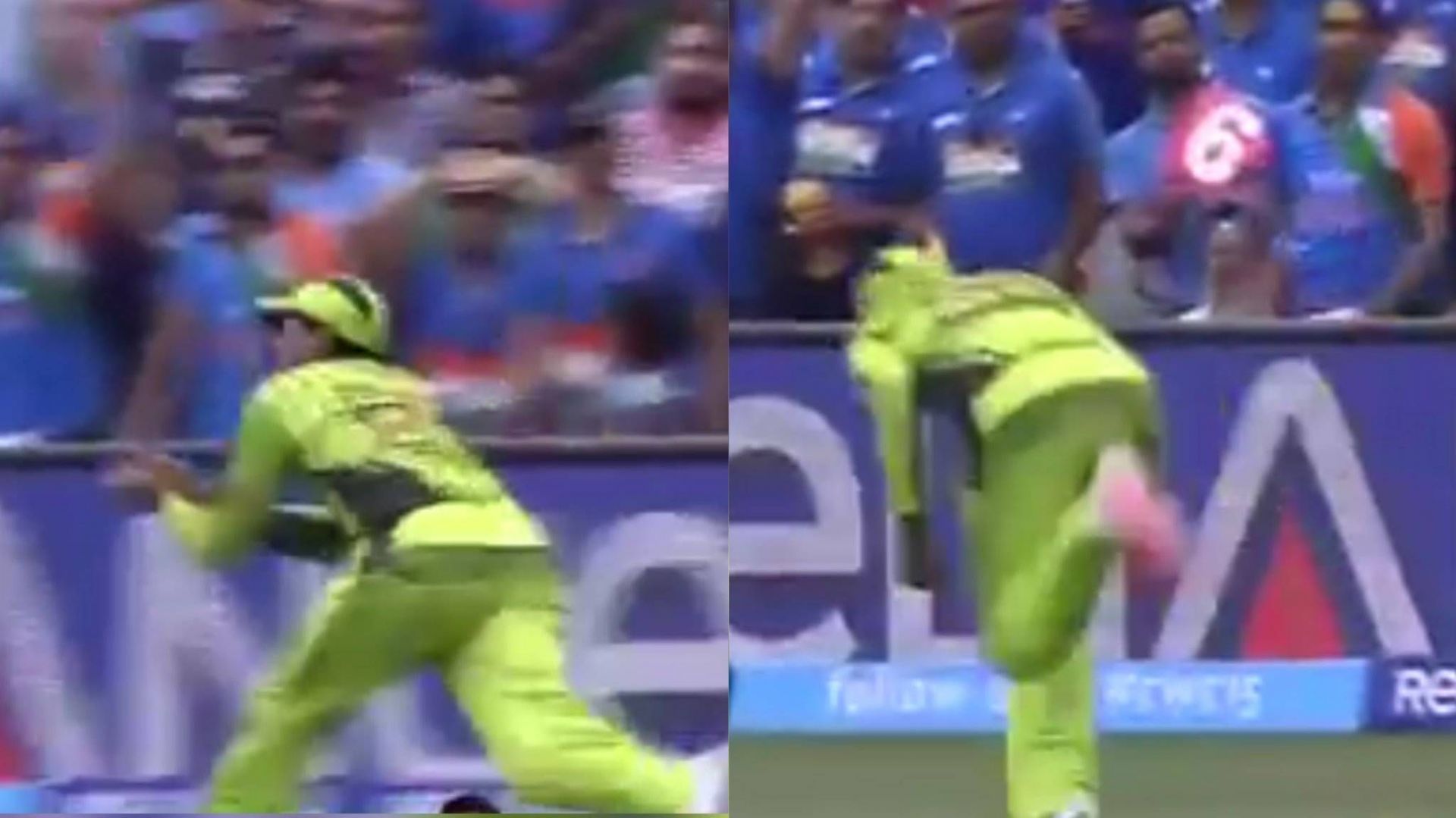 Haris Sohail took a brilliant catch to dismiss Suresh Raina in 2015 (Image: ICC)