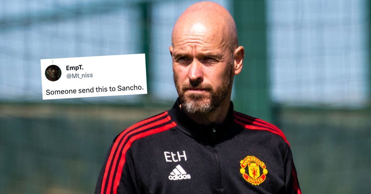 Fans mocked Erik ten Hag on X 