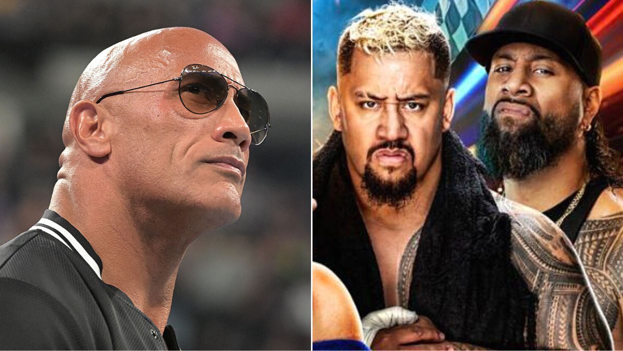 The Rock/ Jimmy Uso and Solo Sikoa