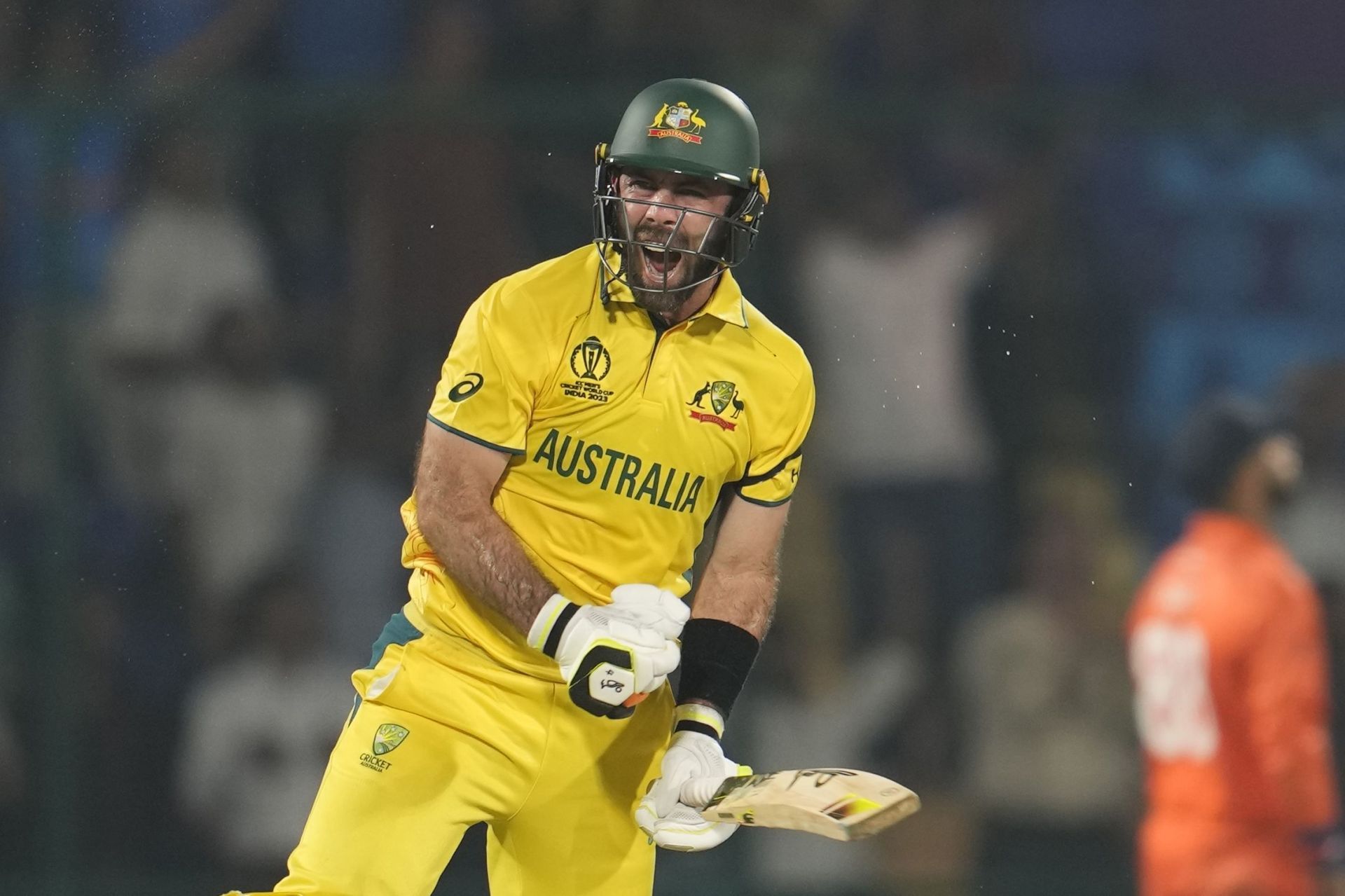 Glenn Maxwell was pumped up after his fastest ton [Getty Images]