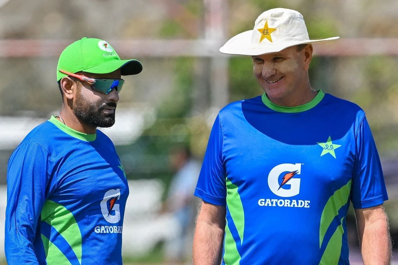 Babar Azam with Grant Bradburn