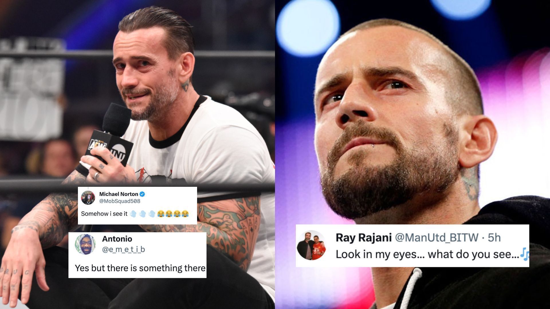 Punk was fired by AEW last month.