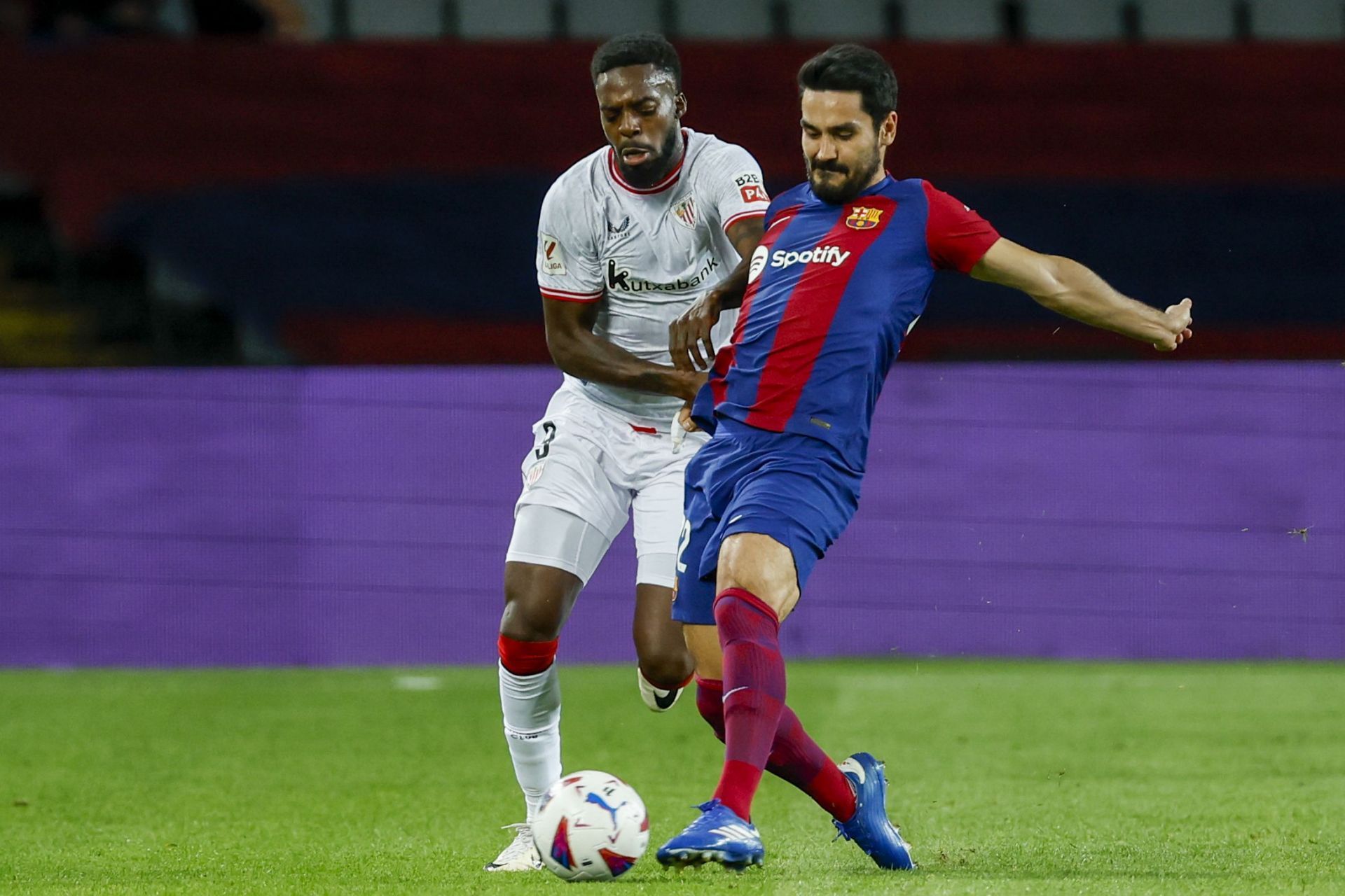 Ilkay Gundogan (right) has been a hit at the Camp Nou.