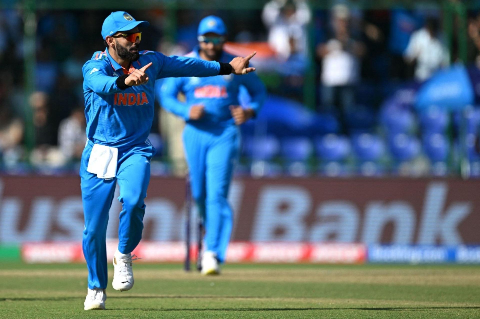 Virat Kohli in the field during match against Afghanistan on Wednesday. 