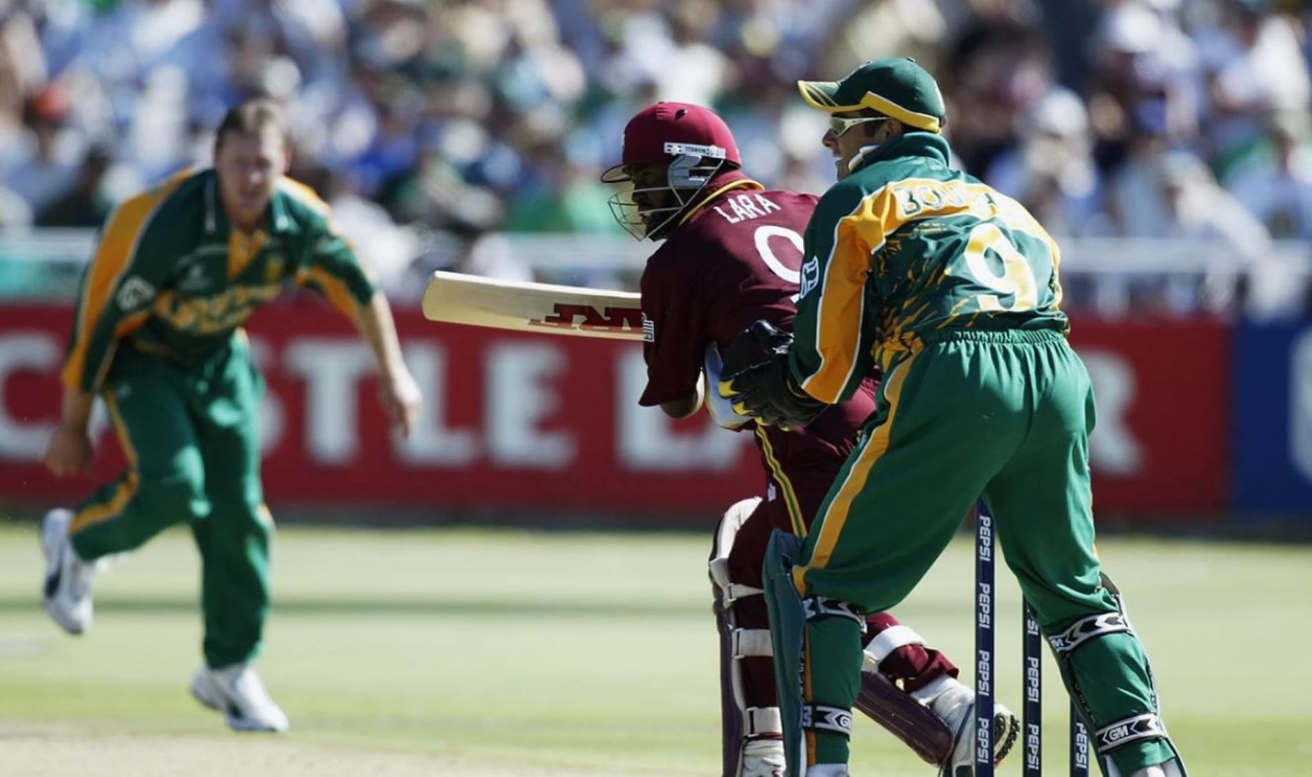 Brian Lara shattered South African hopes in a World Cup again.