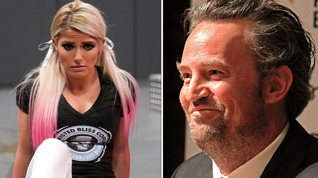 Alexa Bliss (left); Matthew Perry (right)