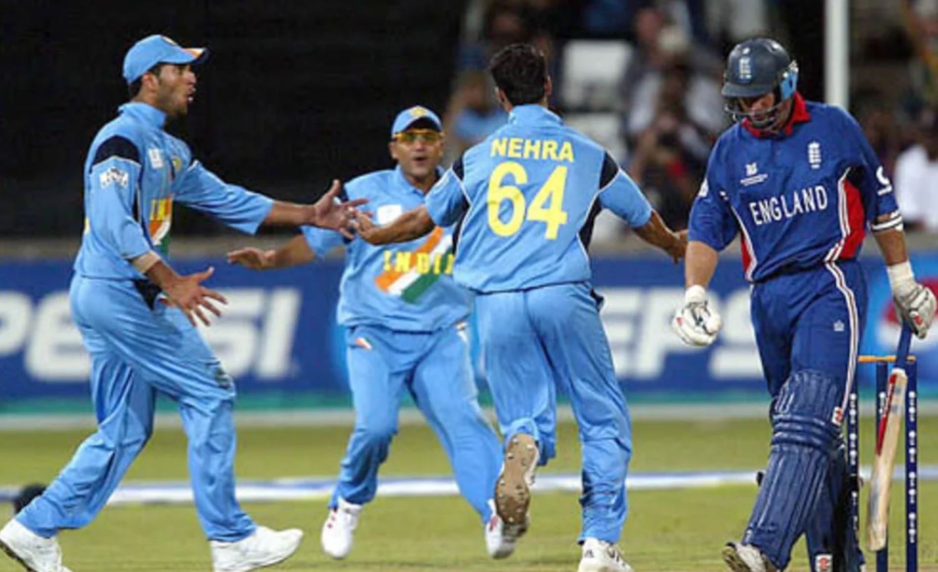 Nehra wrecked England's top order in the 2003 World Cup.