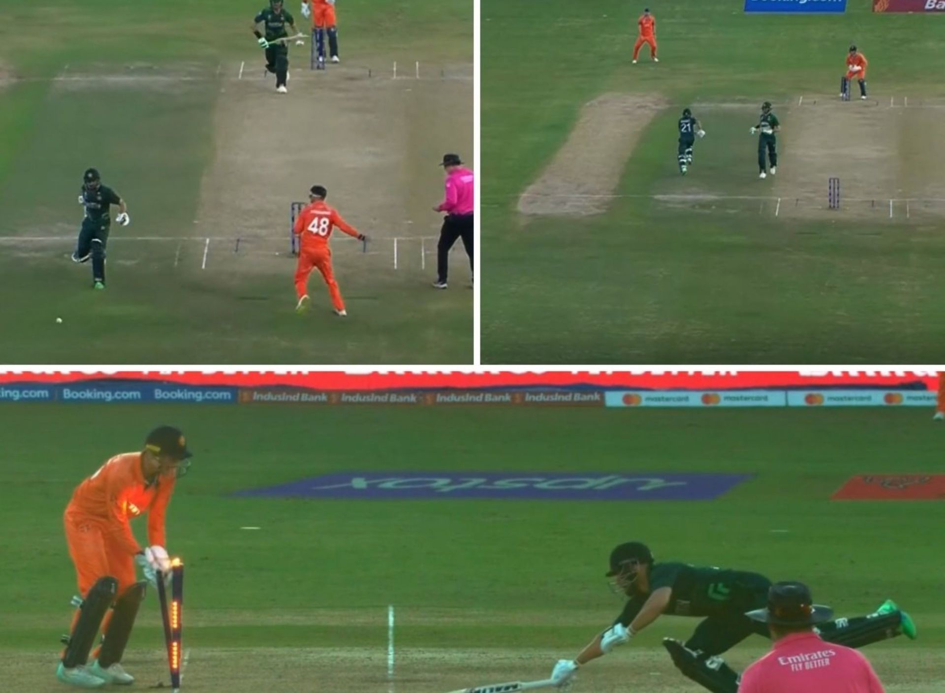 Mohammad Nawaz getting run-out on Friday. (PC: X)