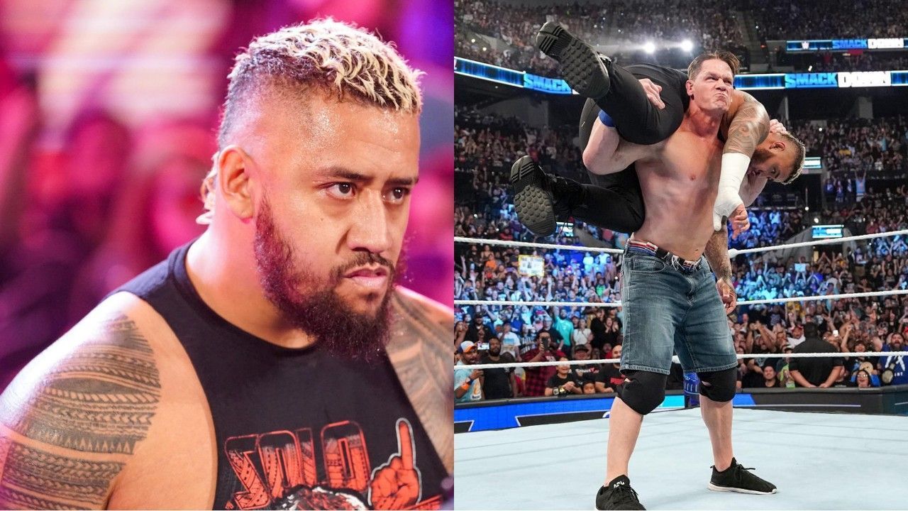 WWE सुपरस्टार्स सोलो सिकोआ और जॉन सीना 