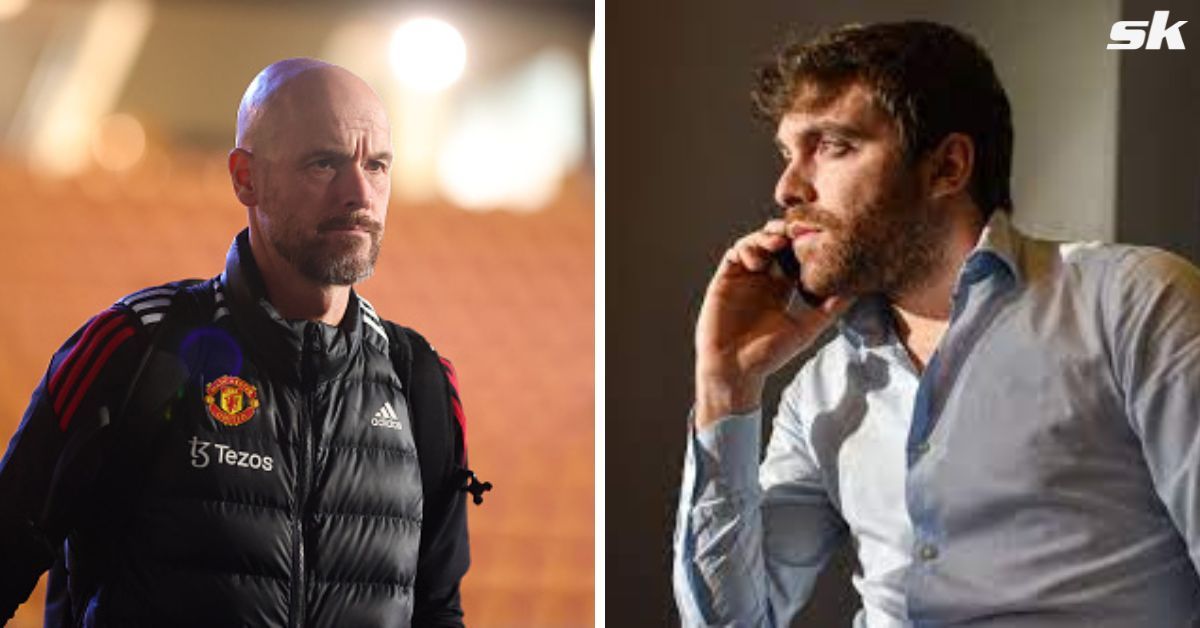 Manchester United manager Erik ten Hag (left)