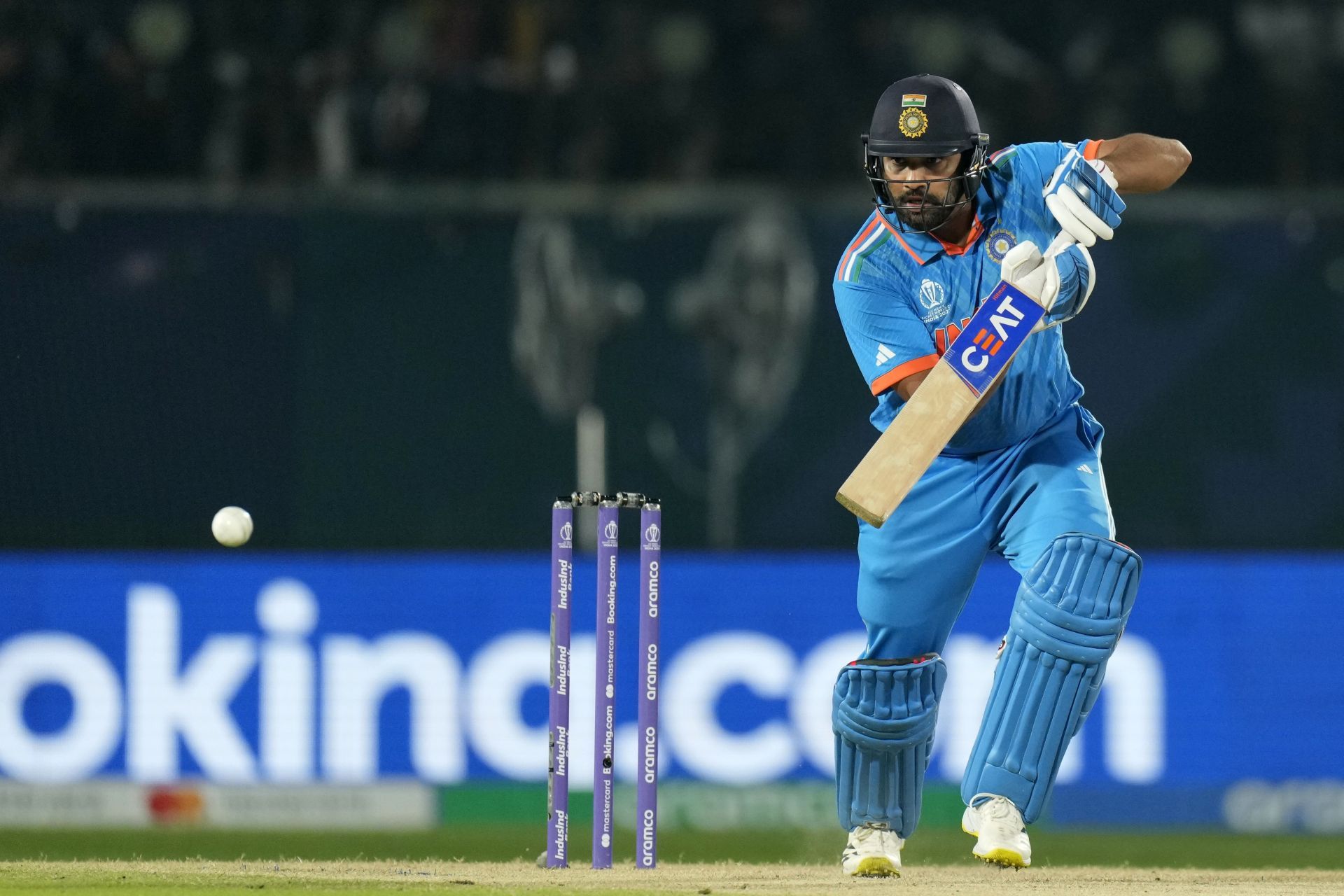 Rohit Sharma held the Indian innings up as wickets fell