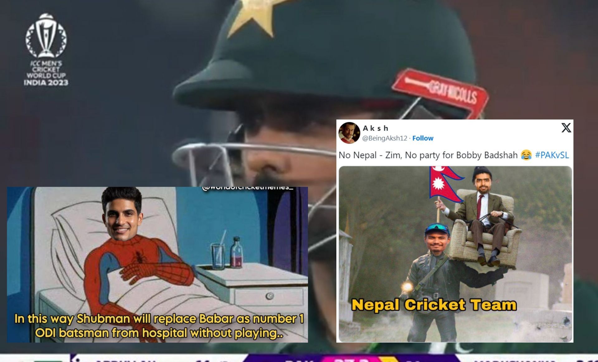 Fans troll Babar Azam after his batting failure against Sri Lanka.