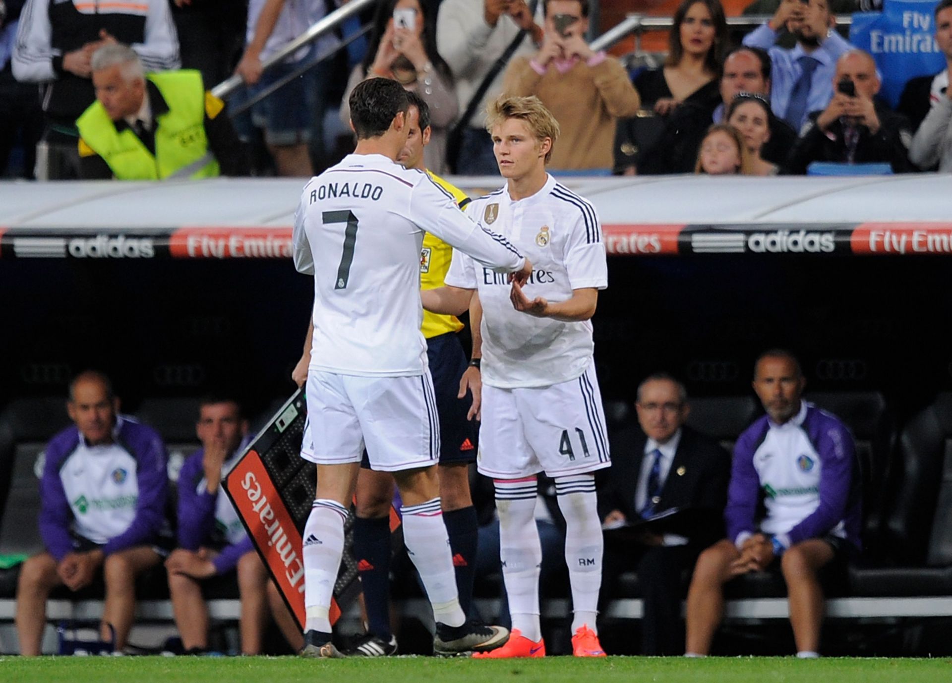 Cristiano Ronaldo was a mentor for Martin Odegaard at Real Madrid.