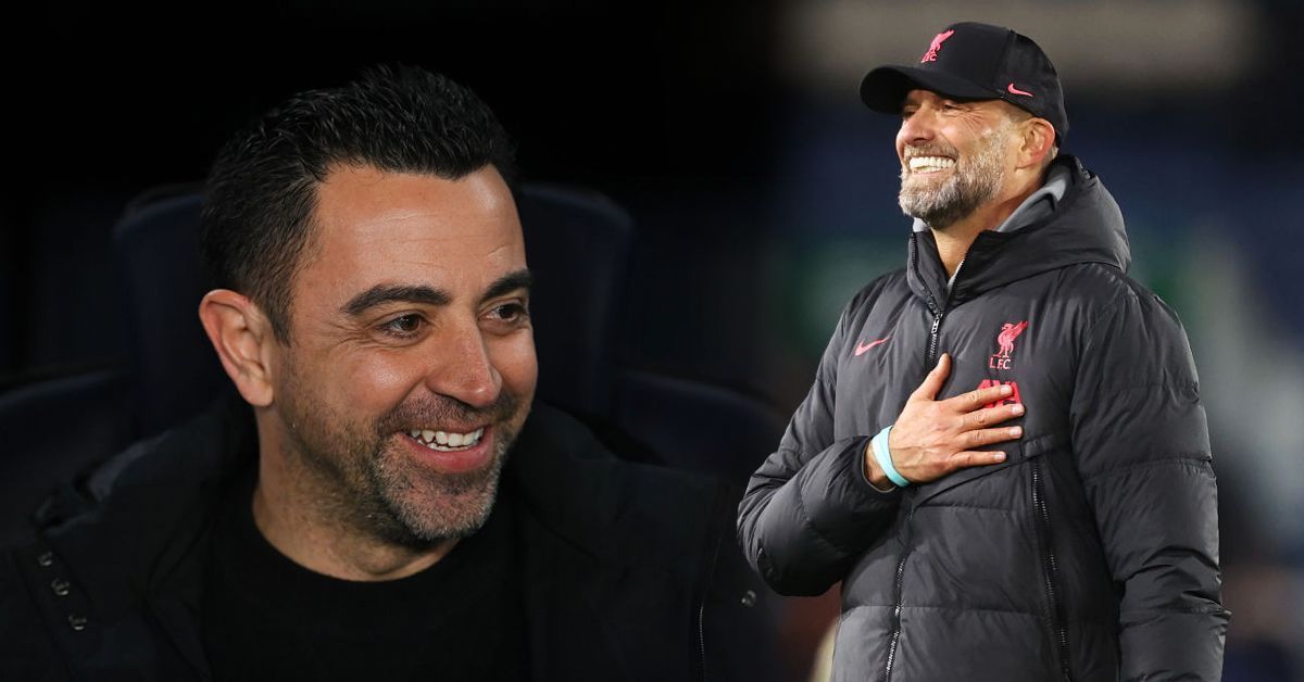 Jurgen Klopp and Xavi (via Getty Images)