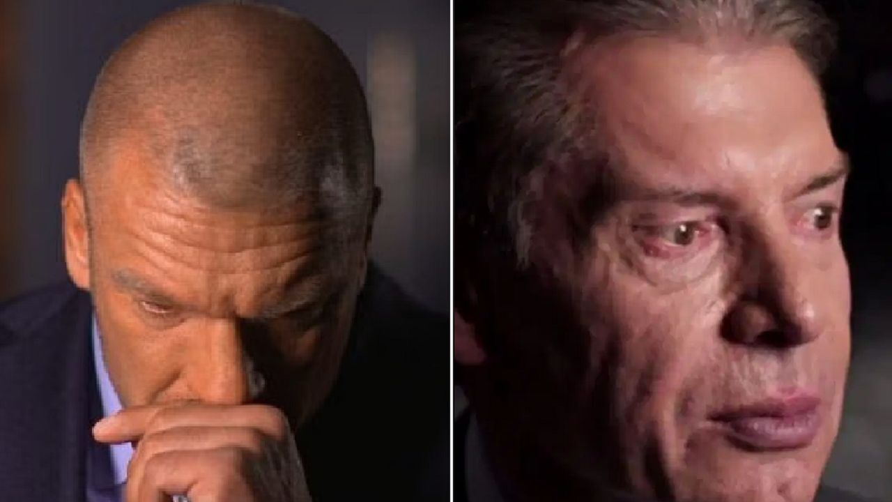 Triple H (left); Vince McMahon (right)