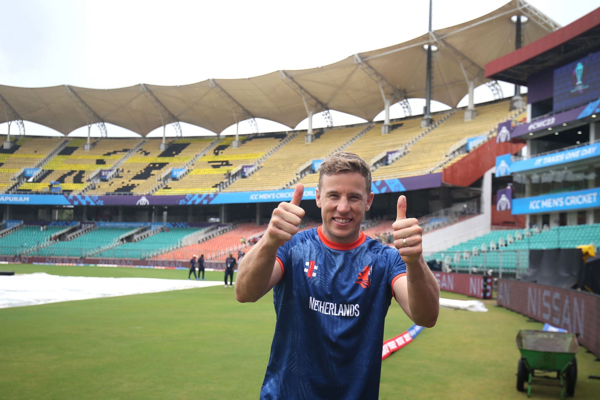 Logan van Beek is the most successful ODI bowler for the Netherlands in the squad