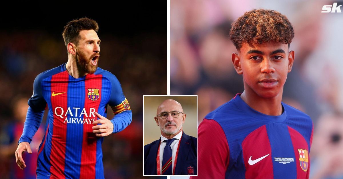 Spain manager Luis de La Fuente likened Lamine Yamal to Barcelona icon Lionel Messi