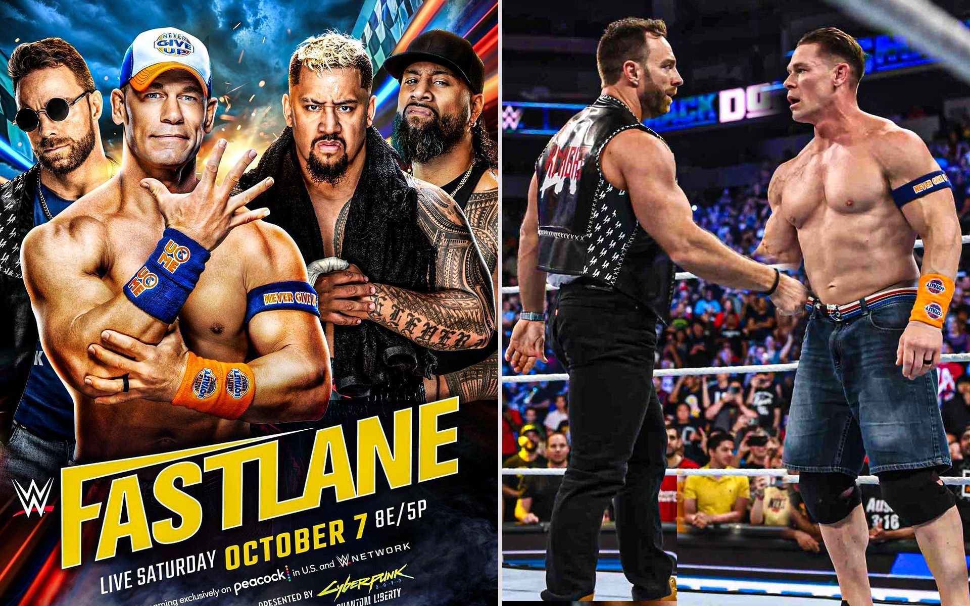 LA Knight and John Cena will face JImmy Uso and Solo Sikoa at Fastlane 2023