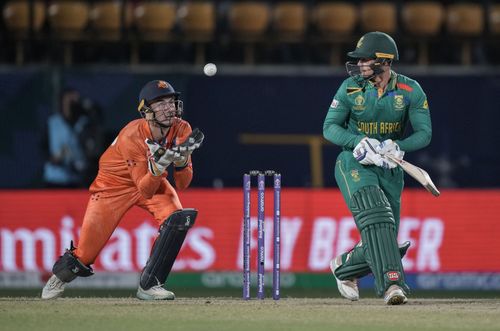 Quinton de Kock's dismissal triggered a South African batting collapse. [P/C: AP]