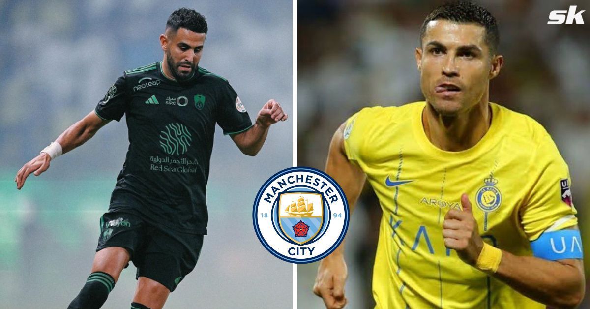 Cristiano Ronaldo and Riyad Mahrez         