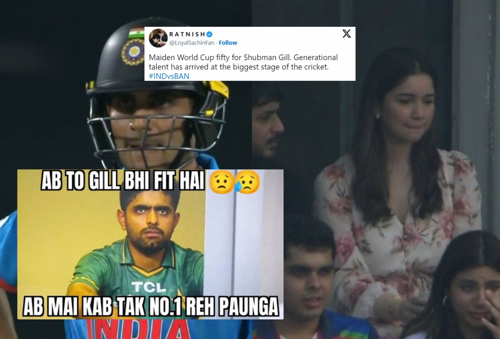 Fans react after Shubman Gill