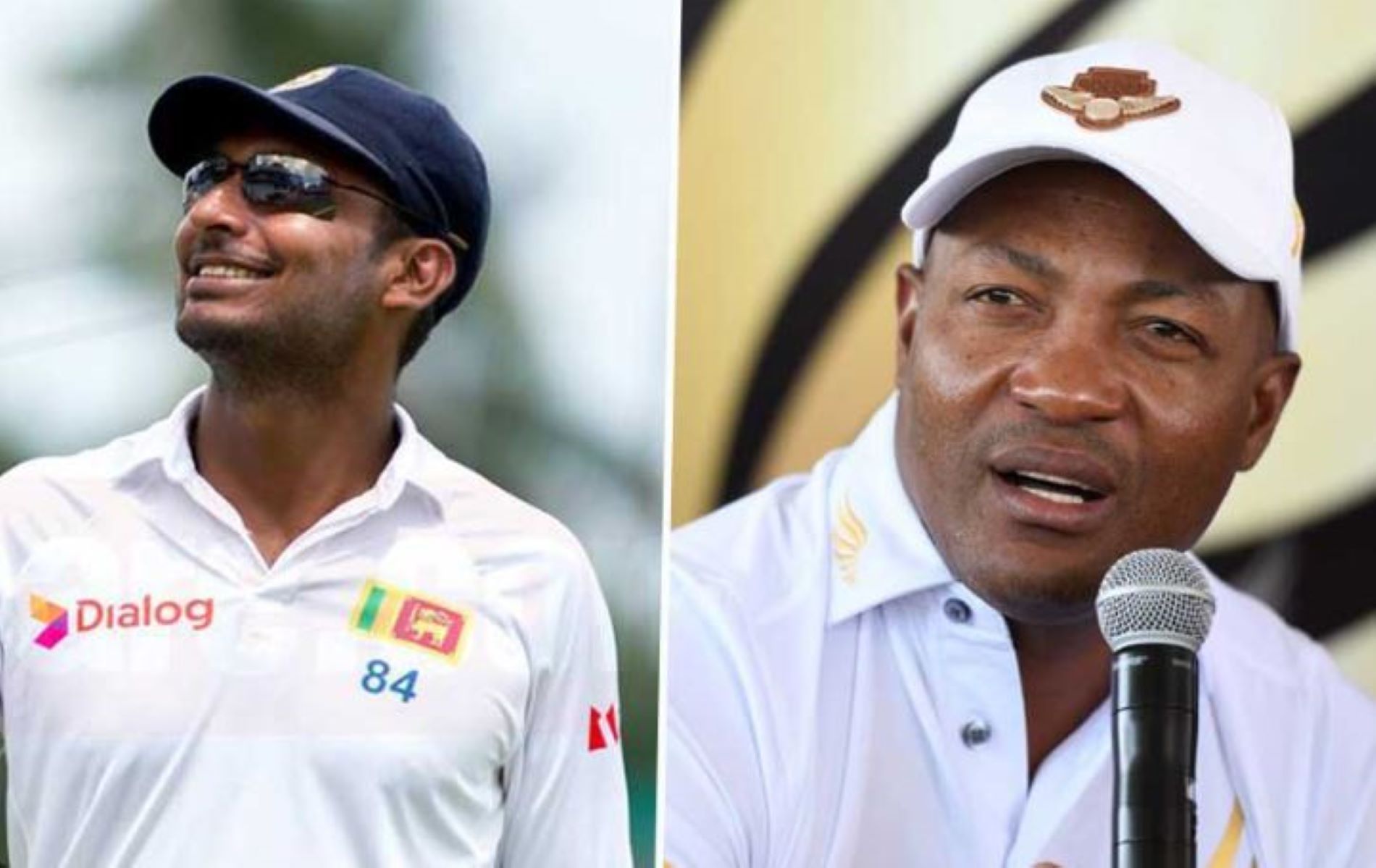 Kumar Sangakkara (L) and Brian Lara have scored over 10,000 runs in both Tests and ODIs.