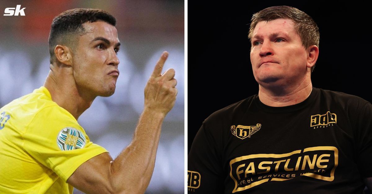 Ricky Hatton and Manchester United legend Cristiano Ronaldo