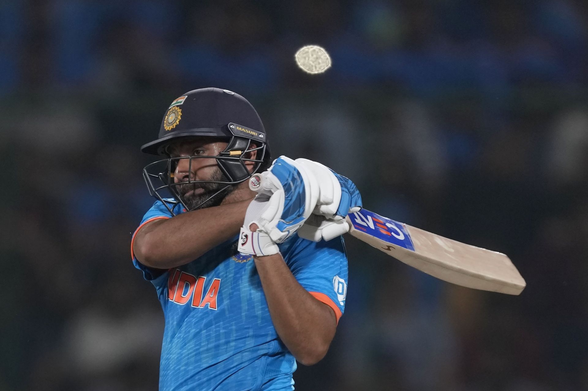 Rohit Sharma struck 16 fours and five sixes during his innings. [P/C: AP]