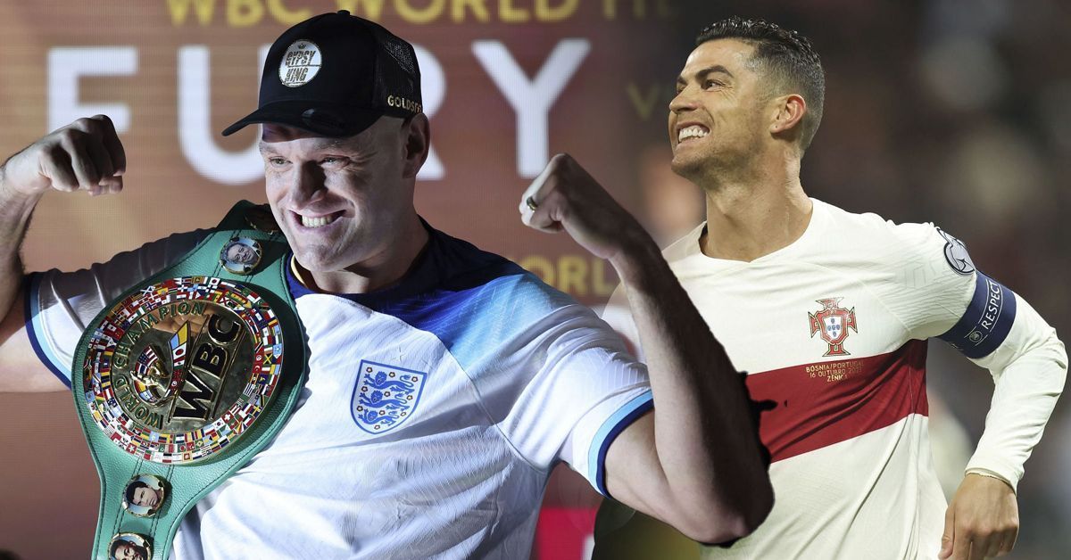 Cristiano Ronaldo met up with Tyson Fury.