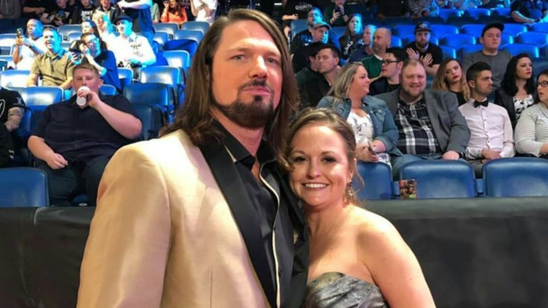 AJ Styles with his wife, Wendy