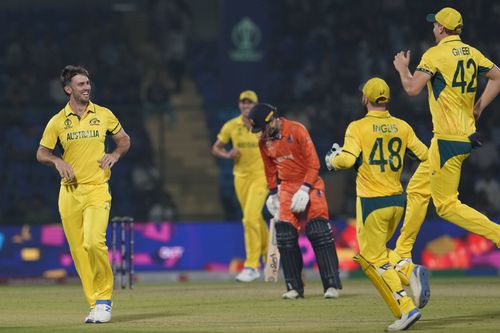 The Australian bowlers ran through the Netherlands batting lineup. [P/C: AP]