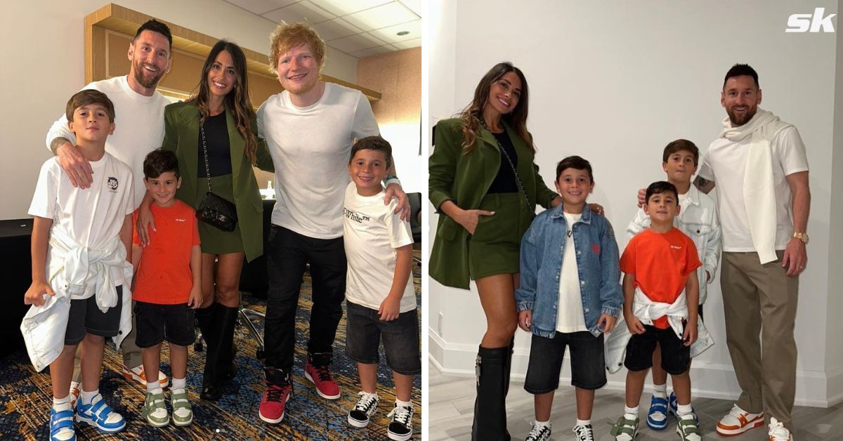 Lionel Messi and family meet Ed Sheeran after concert, Inter Miami superstar shares pictures