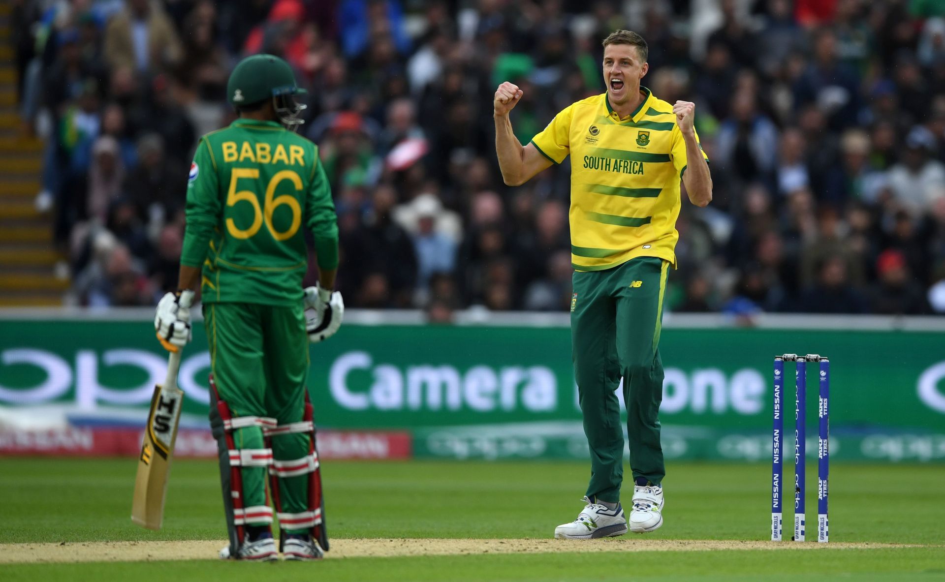 Morne Morkel in action at the 2017 ICC Champions Trophy.