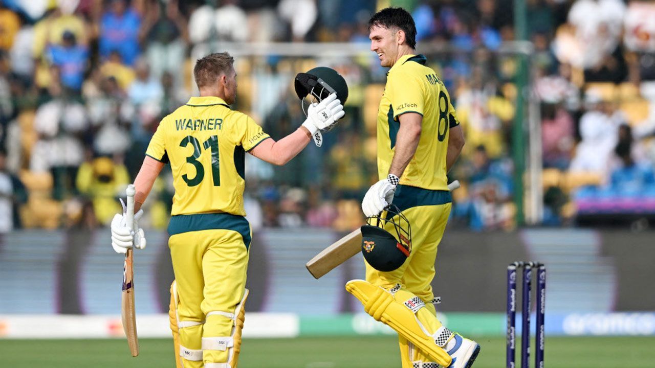 David Warner and Mitchell Marsh. (Image Credits: Twitter)