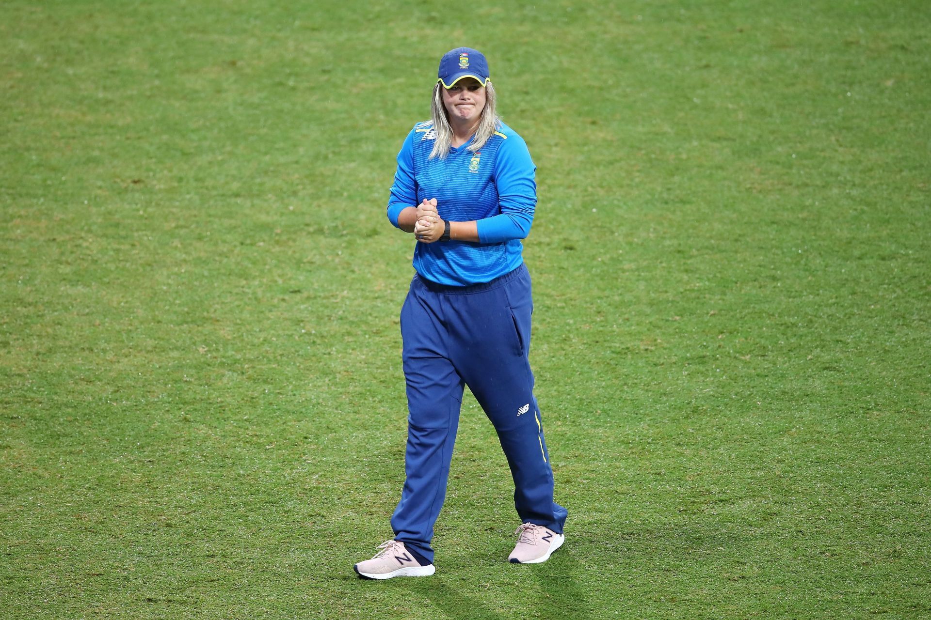 Dane van Niekerk during the West Indies v South Africa - ICC Women&#039;s T20 Cricket World Cup [Getty Images]