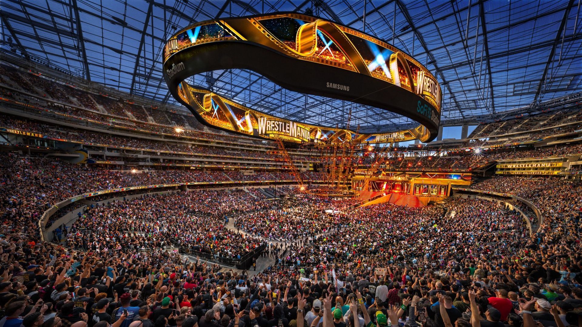 WWE WrestleMania arena. Image Credits: wwe.com 