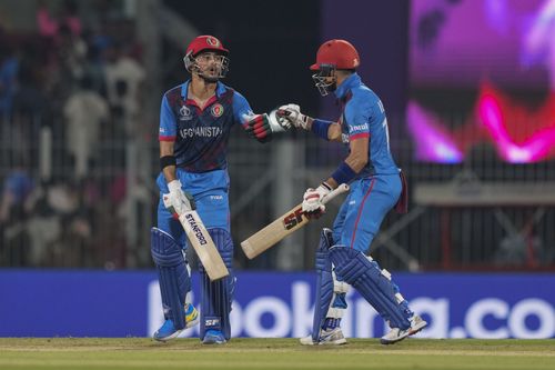 Rahmanullah Gurbaz and Ibrahim Zadran strung together a 130-run opening-wicket partnership. [P/C: AP]