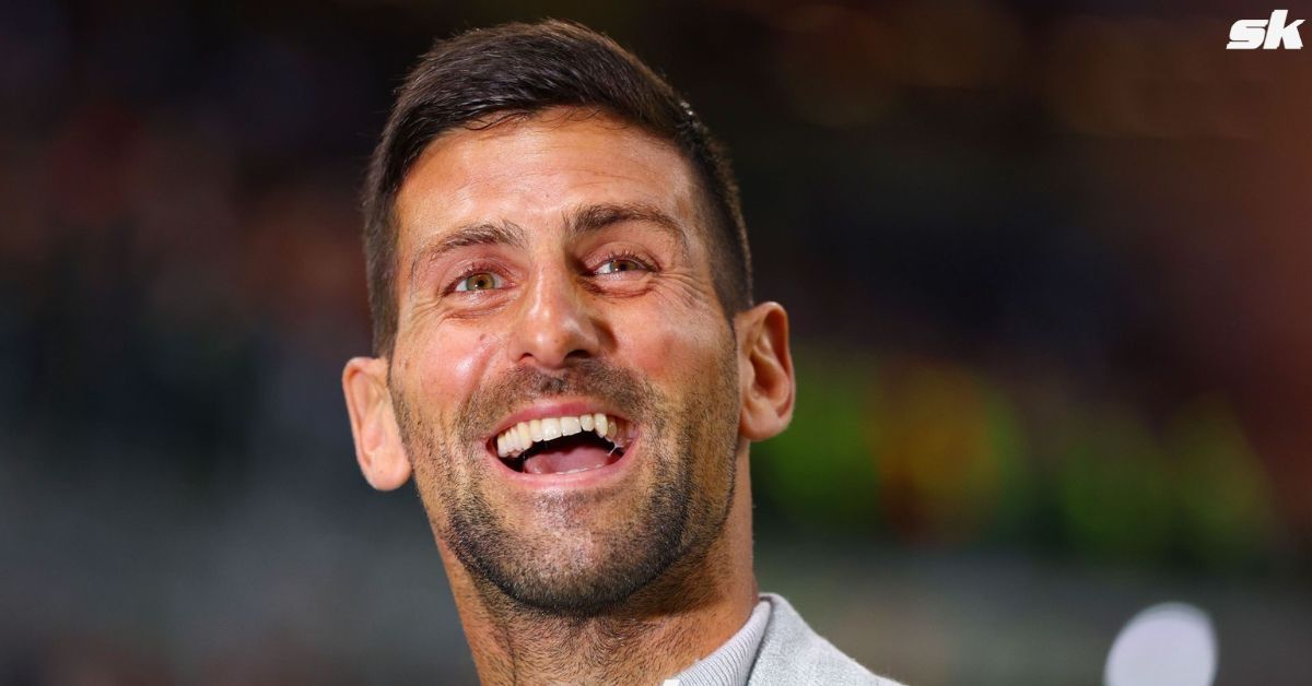 World No. 1 tennis player Novak Djokovic attends the 2023 Ballon d