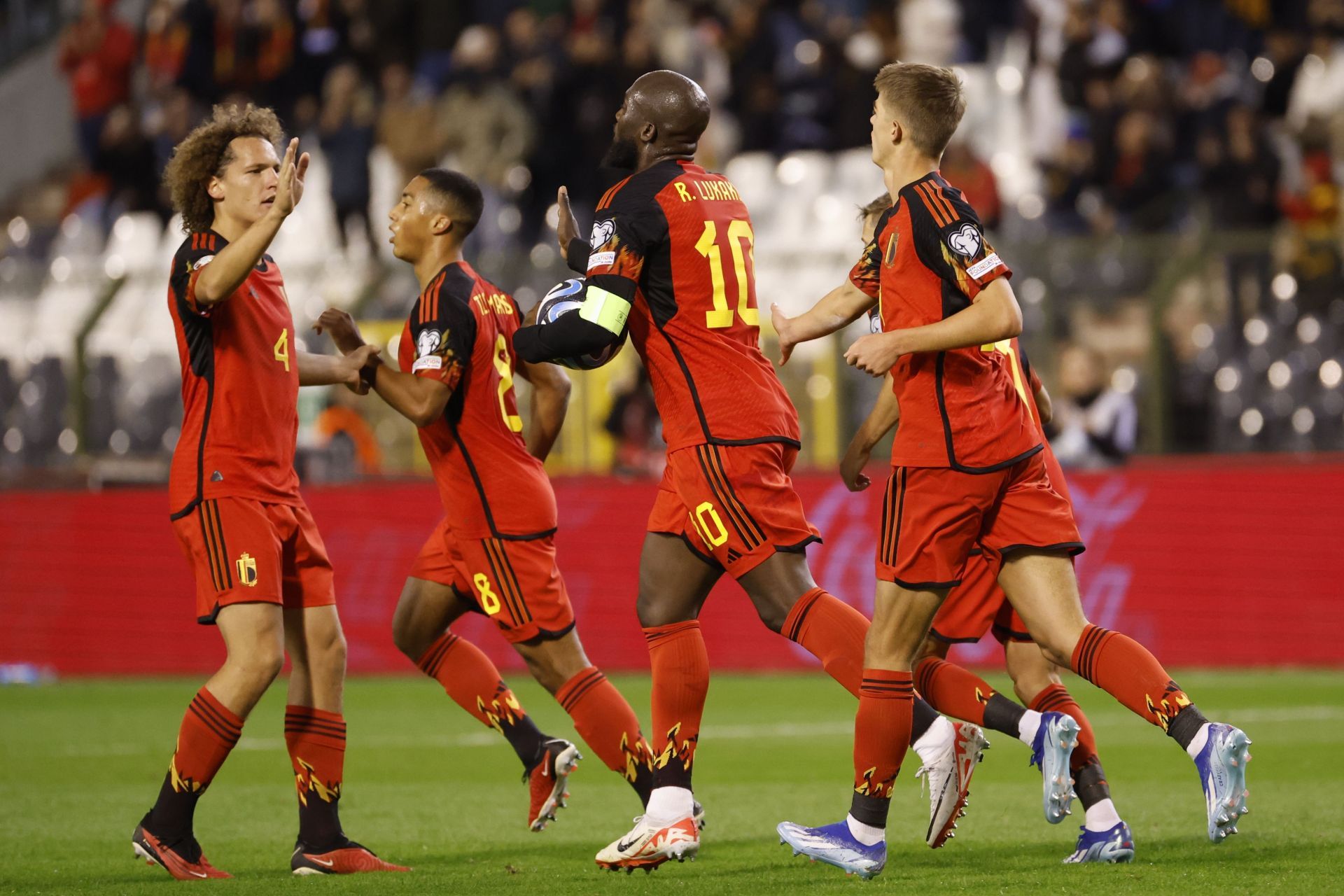 Belgium celebrate